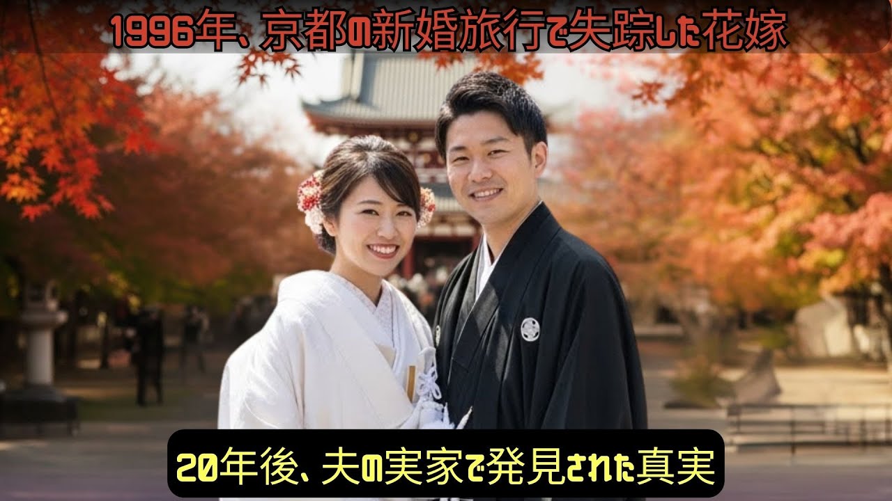 1996年、京都の新婚旅行中に忽然と消えた花嫁――20年後、夫の実家の庭で見つかったウェディンググローブが語る真実