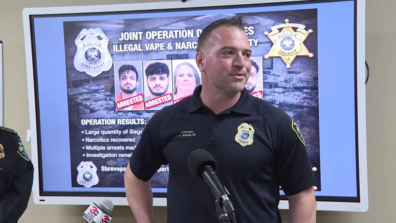 Shreveport Police & Bossier Sheriff address narcotics sales at some vape shops