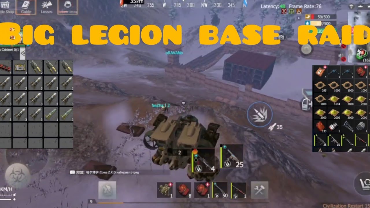 BIG LEGION BASE RAID || BADGE HUNTER || #lastislandofsurvival #gaming #lios #youtube 