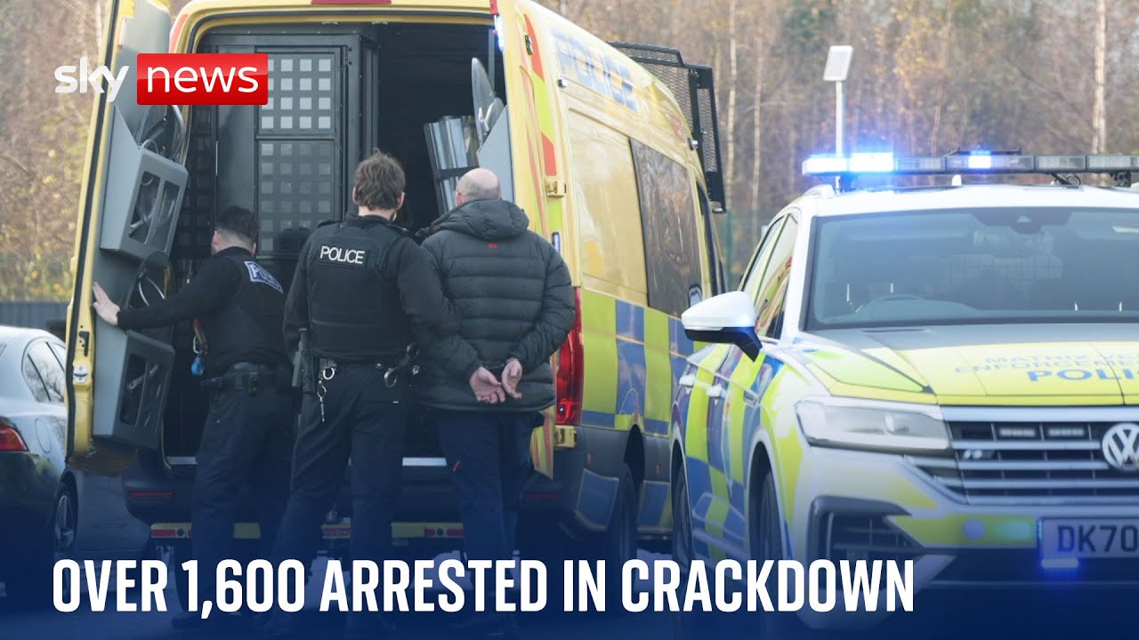 More than £3m worth of drugs and over 500 weapons seized in county lines crackdown