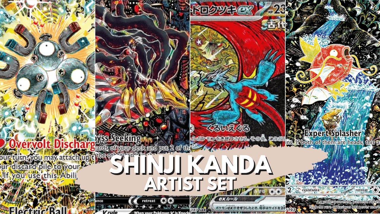 Shinji Kanda Pokemon Card Showcase | Pokémon's Greatest Illustrator