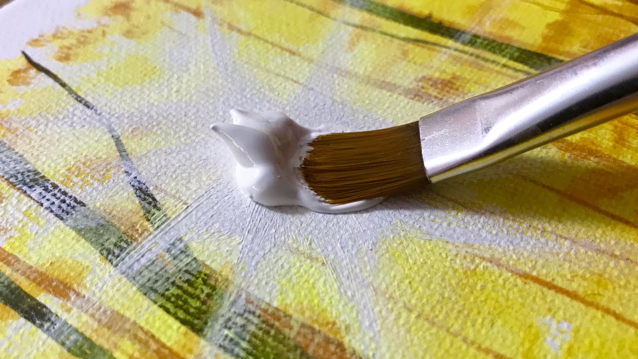 Sun Rays Through Autumn Trees/ Draw with Baha #44/ Acrylic Painting