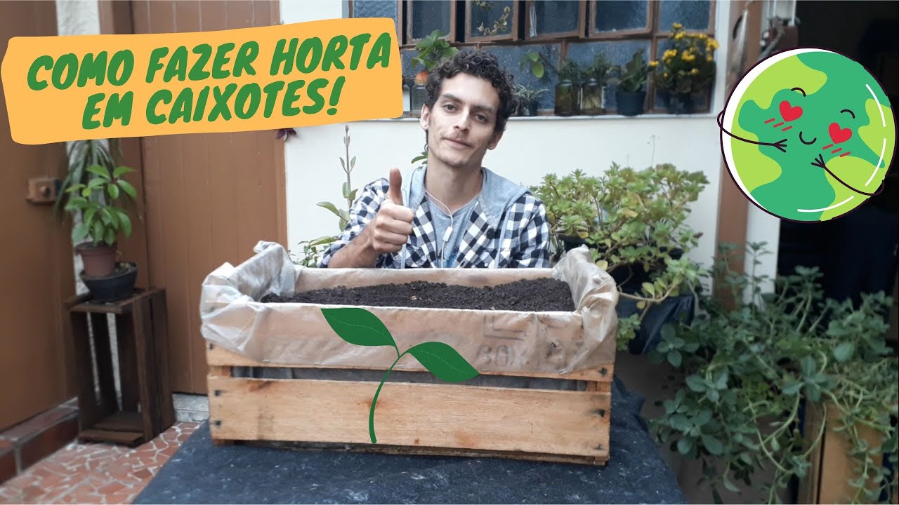 Como fazer horta em caixotes! DIY