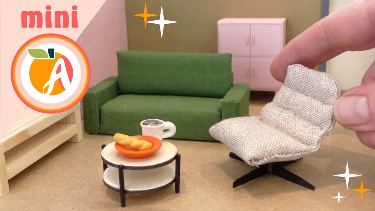 DIY Miniatur Haus Möbel - Wohnzimmer Einrichtung basteln - Apricozy