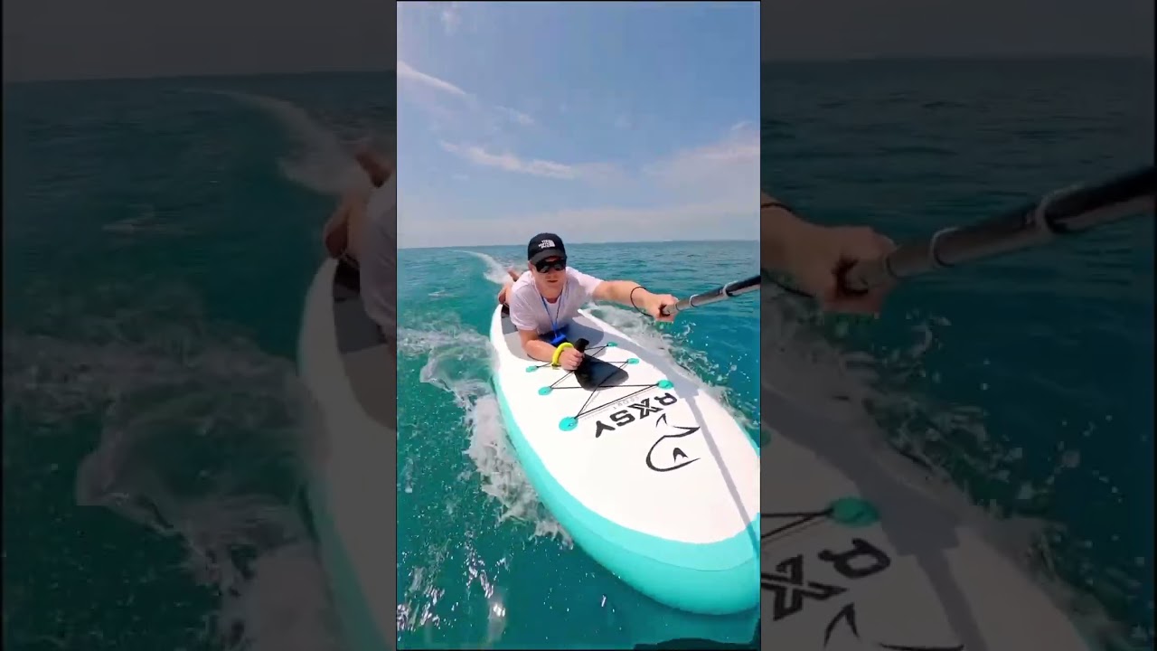 Electric paddle SUP board with Flipsky 7070 motor #surf #electricpaddleboard #surfing