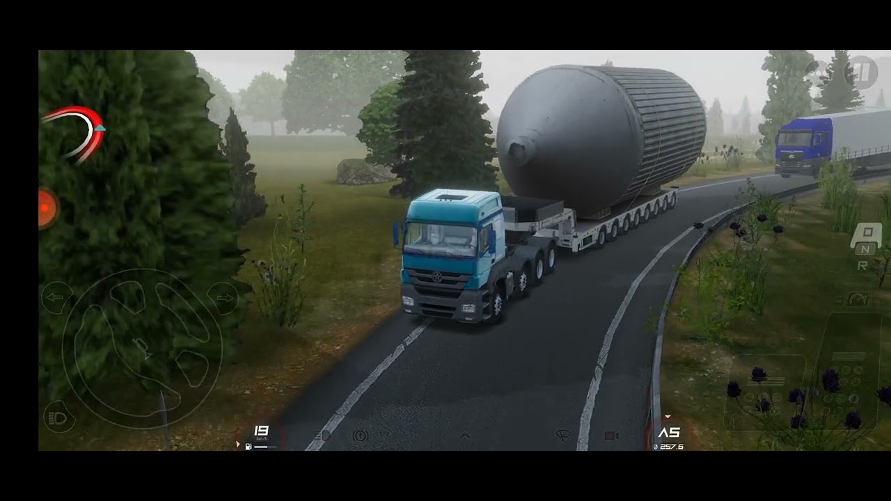Truckers Of Europe 3 Semi Truck Transporting a Heavy Boiler Sending From The Prague  