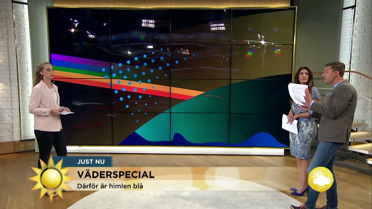 Varf&ouml;r &auml;r himlen bl&aring;? - Nyhetsmorgon (TV4)