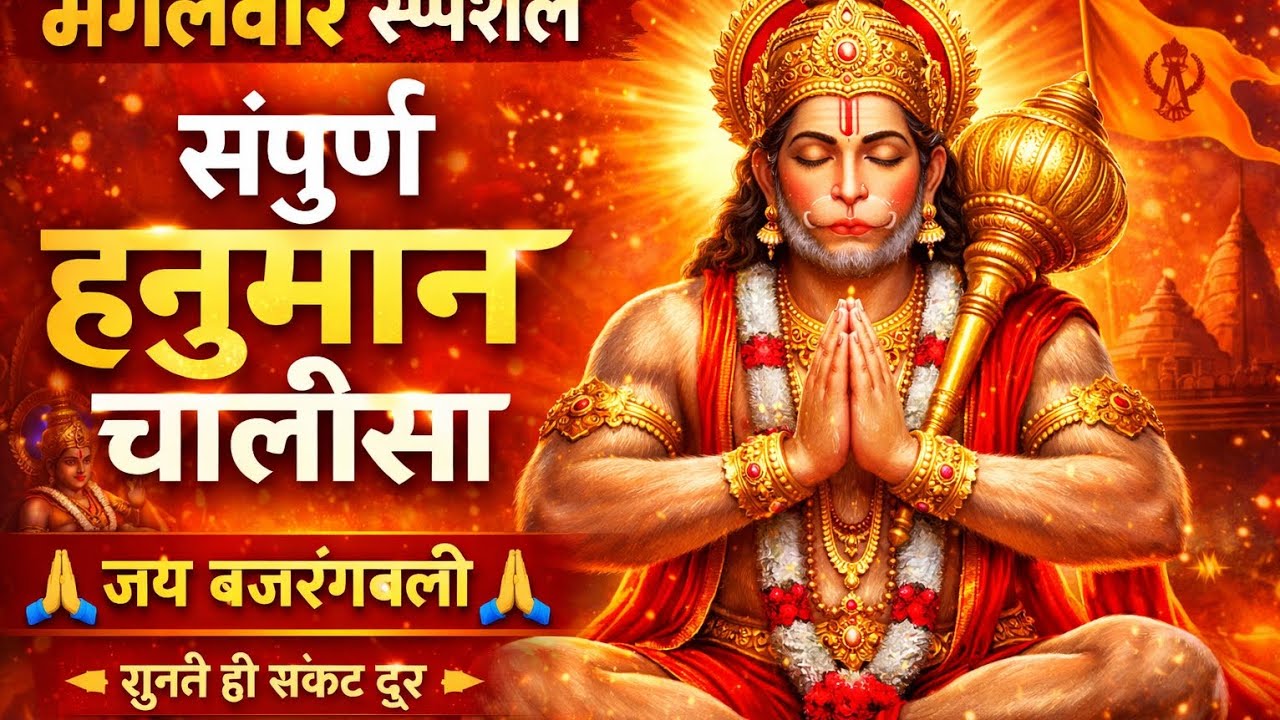 Hanuman Chalisa Full | मंगलवार स्पेशल हनुमान चालीसा | Bajrangbali Bhajan 2026 | Hanuman Bhakti Song