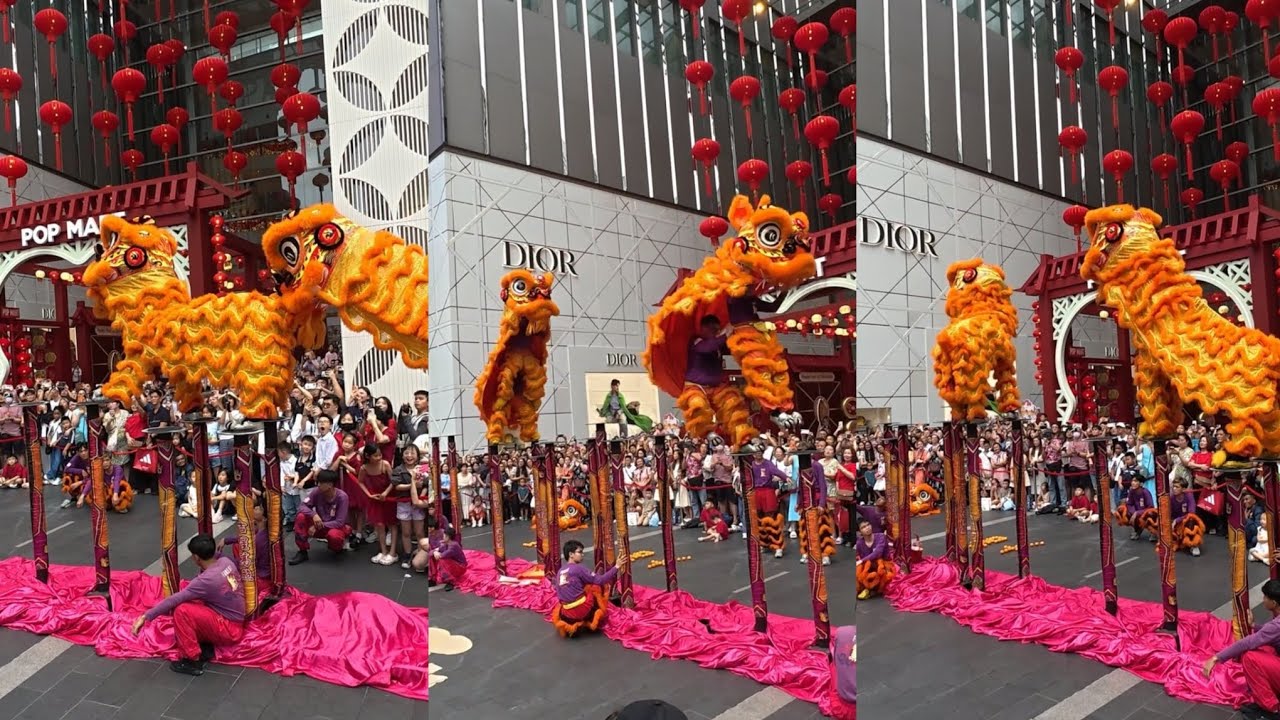 pavilion柏威年舞狮庆新年 锣鼓喧天，瑞狮欢腾！柏威年#malaysia #pavilion