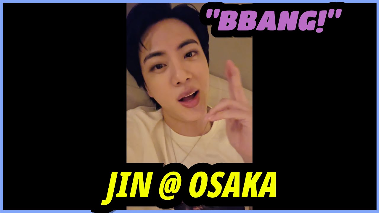 BTS Jin Osaka Concert Day 1 Weverse Live (Reaction with Translation)