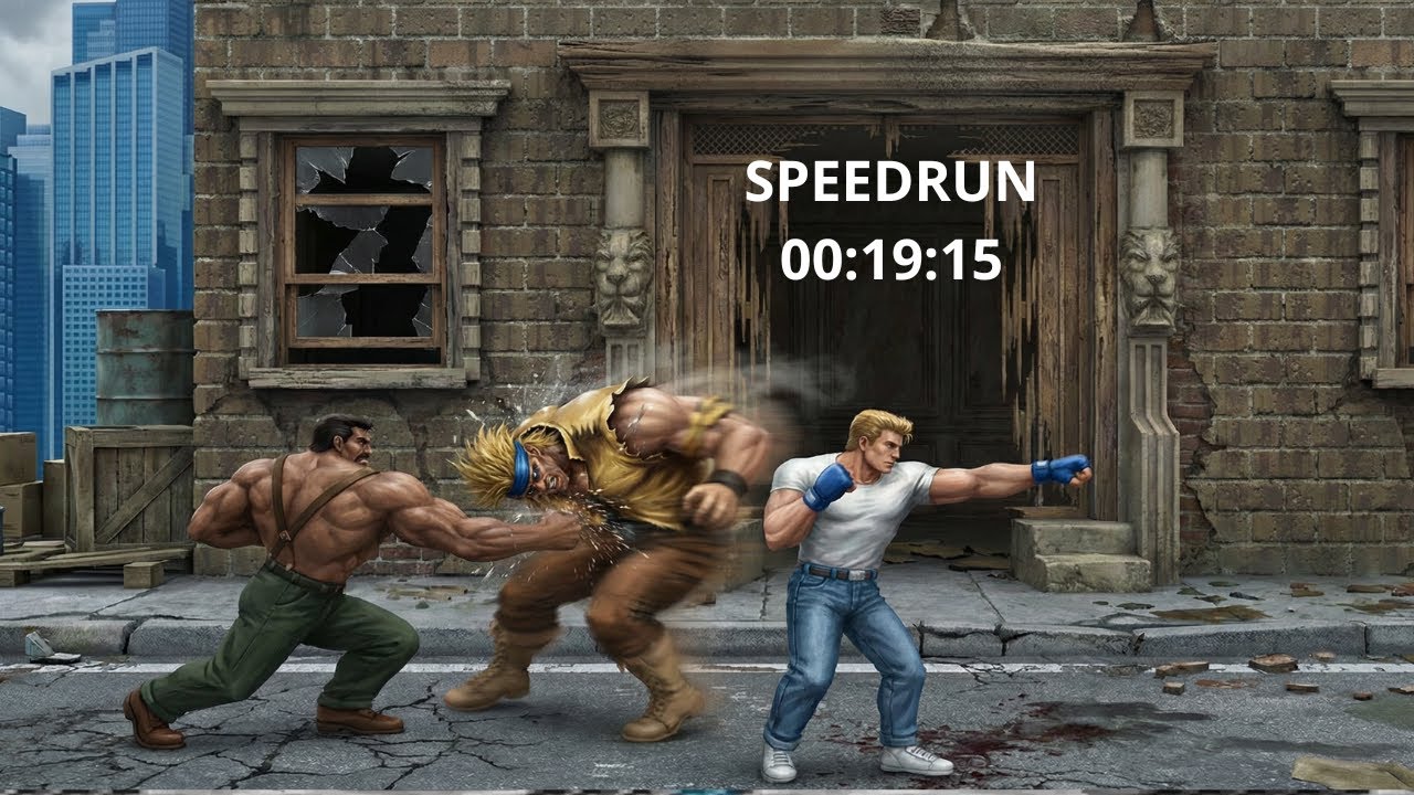 SPEEDRUN 00:19:15 Final Fight Arcade.