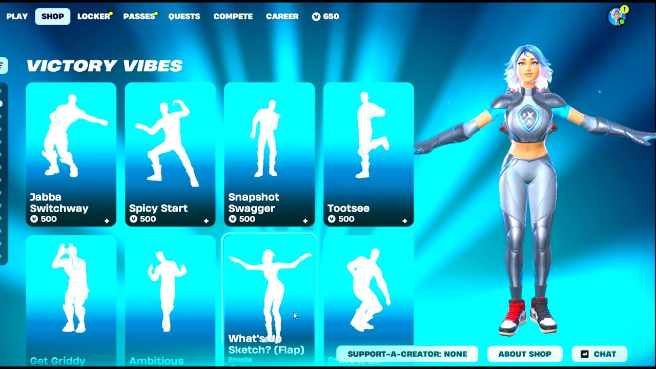 New Victory VIBES in Fortnite Item shop !