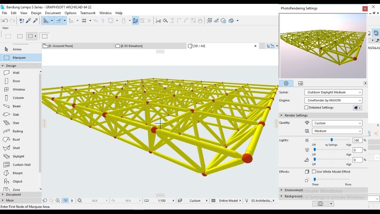 Tutorial ARCHICAD 22  How to Make Space Frame