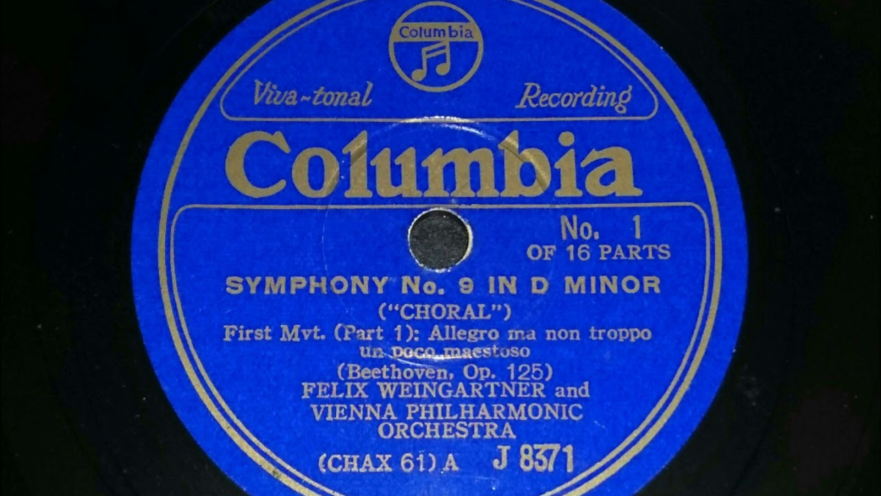 Felix Weingartner - Beethoven - Symphony No. 9