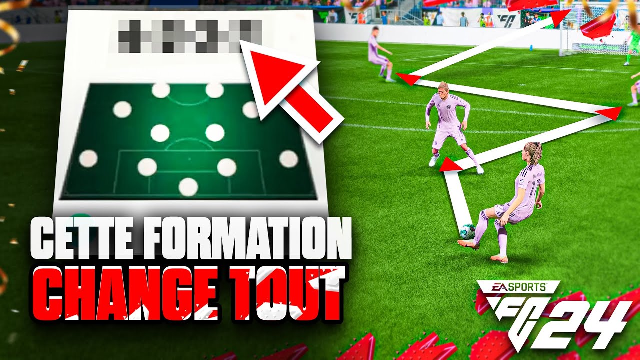 TUTO FC 24 - Cette FORMATION CHANGE TOUT + Tactiques Perso - 4222 META