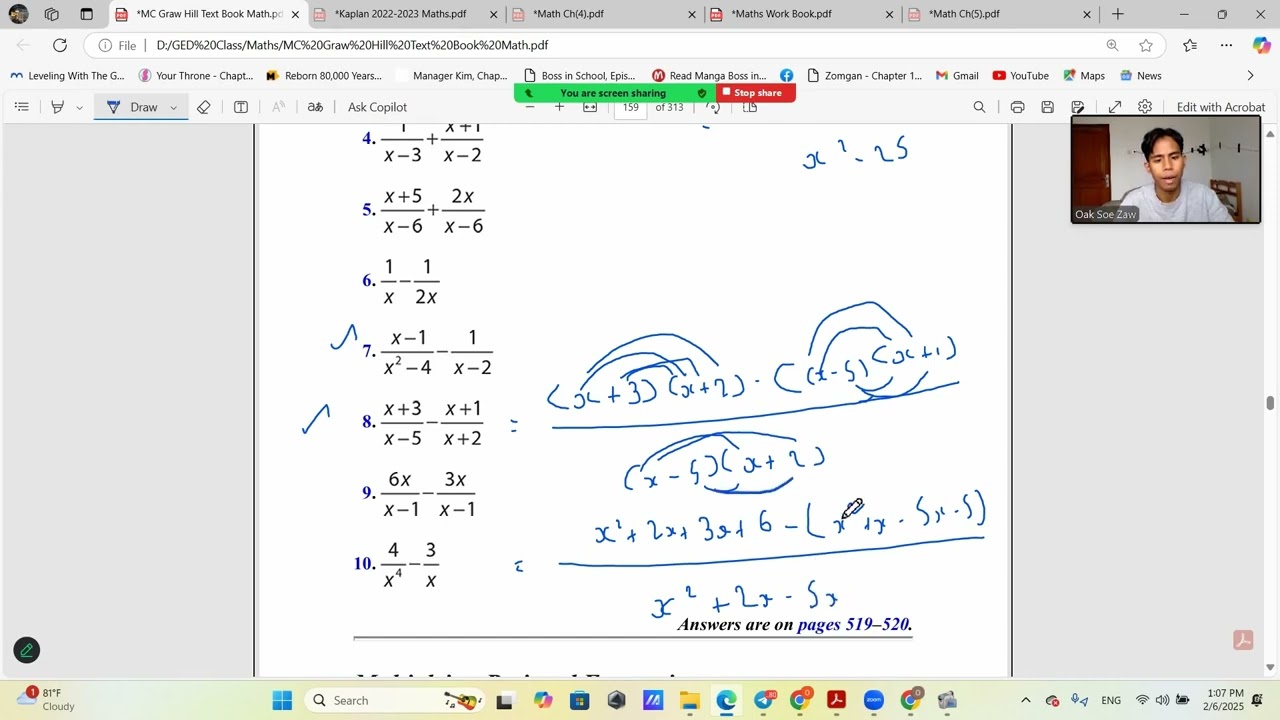 Chapter 10: Algebraic Expressions Full Explain Part Two