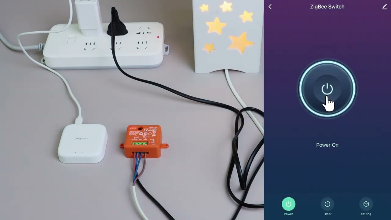 LoraTap Smart Home Tuya ZigBee 3.0 Hub Bridge Wireless and Wired Smart Life App TYGWZ-01N