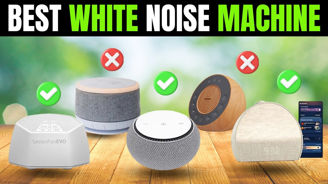 ✅ 7 Best White Noise Machines for Adults & Babies [2026]🔊 Sound Machines for Better Sleep on Amazon