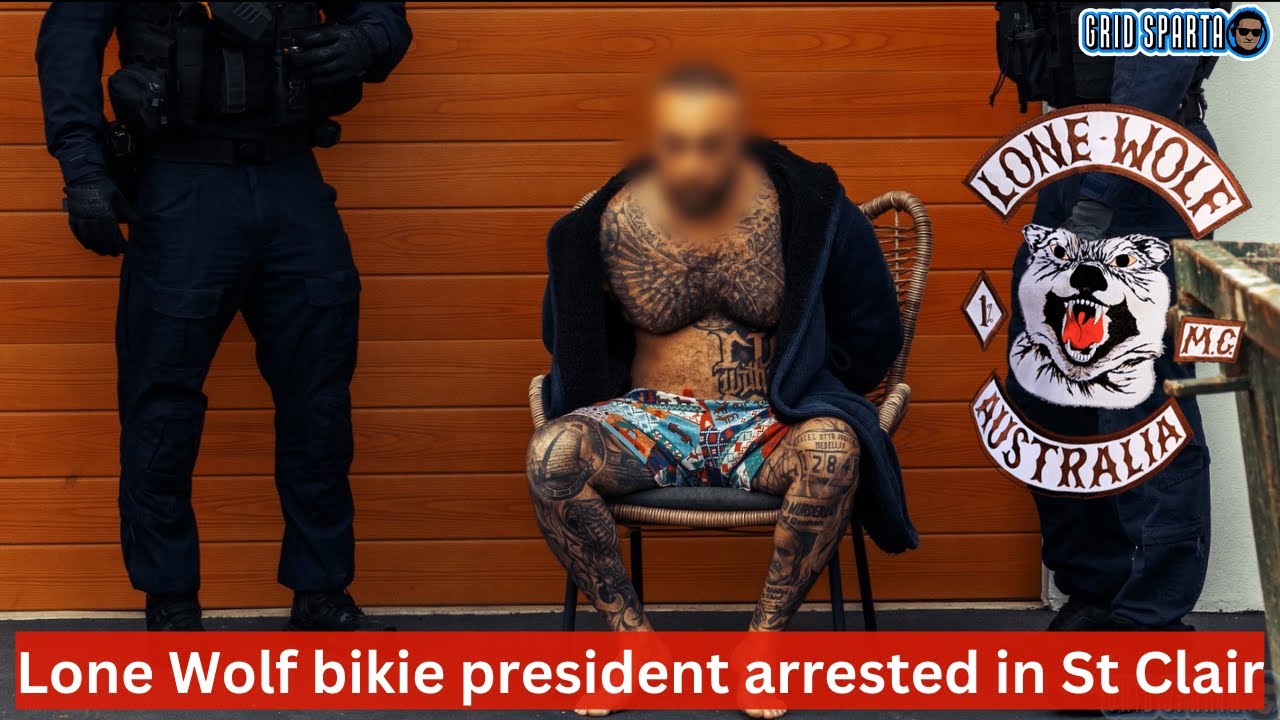 Lone Wolf bikie president arrested in St Clair, NSW