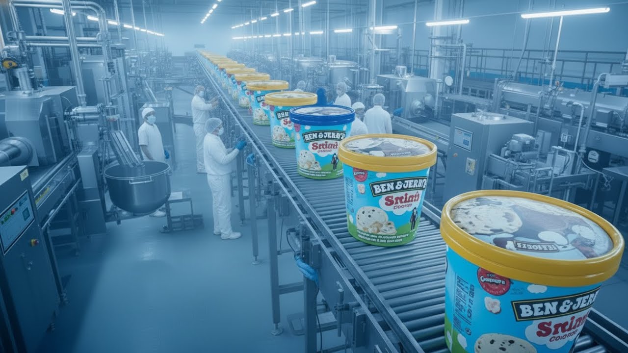 Inside The Process | How Industrial Ice Cream Is Made – Inside the Frozen Dessert Megafactories