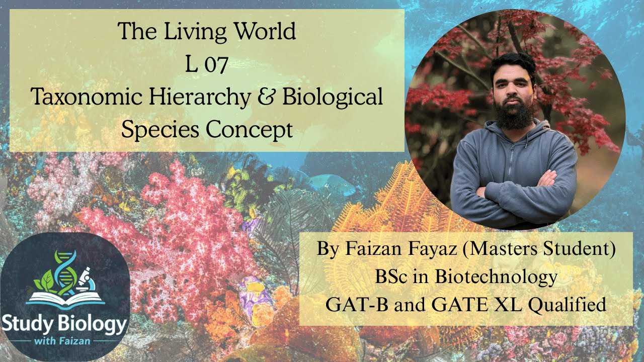 Class 11 Biology | Taxonomic Hierarchy & Species Concept | Lecture 7