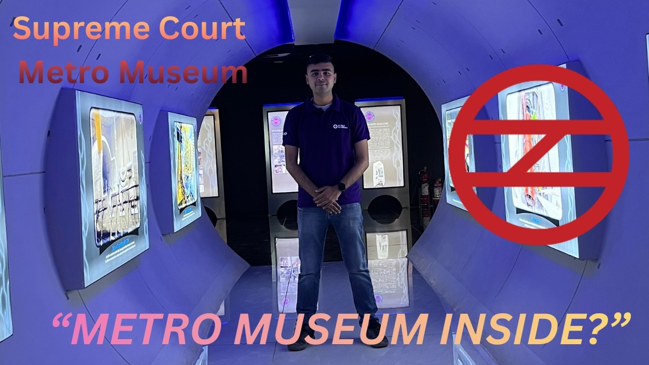 Exploring Metro Museum at Supreme Court Metro Station | Hidden Gem of Delhi Metro 🚇✨