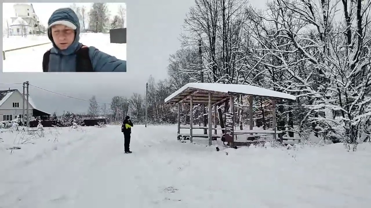 Небольшой зимний походик к озеру у деревни Михали