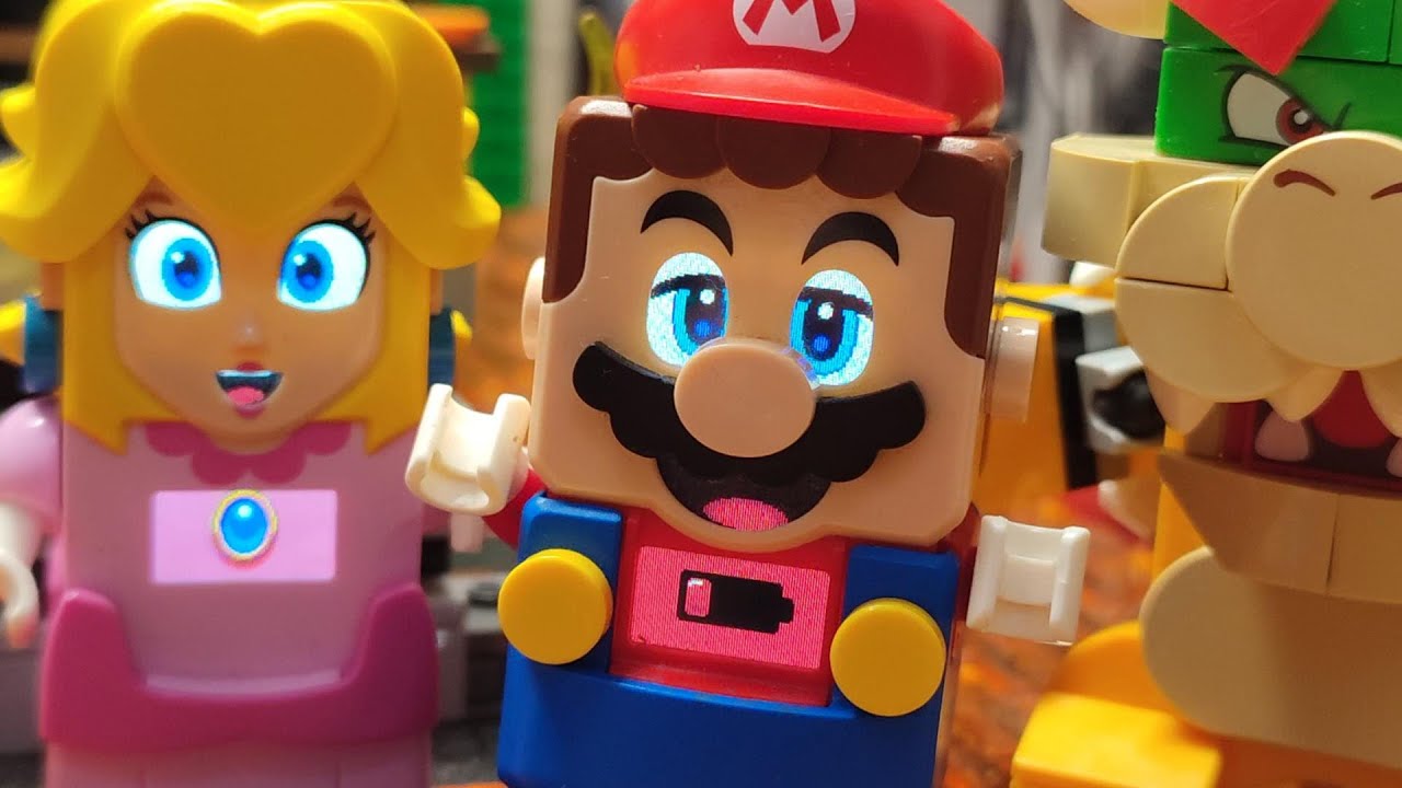 LEGO Super Mario Glitch and Low Battery Bonus| How to make Nintendo Level with LEGO Mario! All about