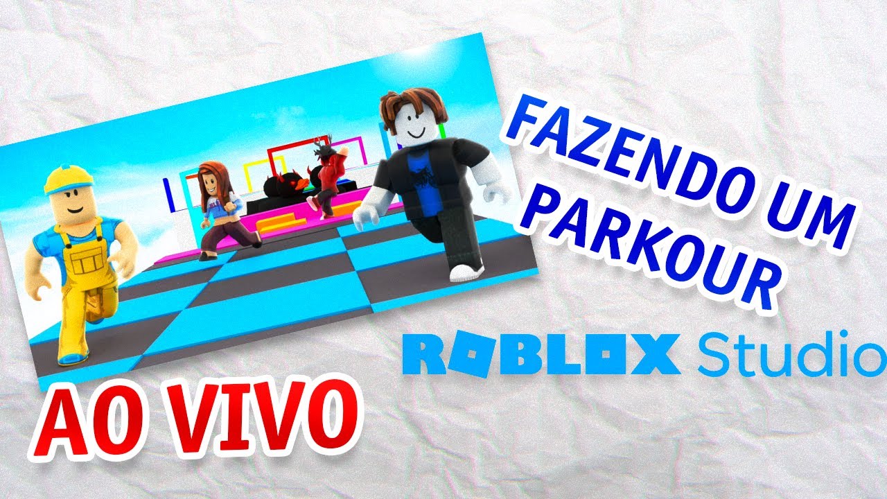 COMO FAZER O PRIMEIRO JOGO DE PARKOUR NO ROBLOX STUDIO [LIVE]
