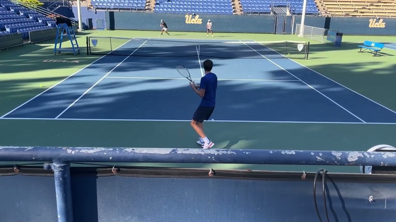 Medvedev practicing at UCLA for Indian Wells (World #1) #ucla #tennis