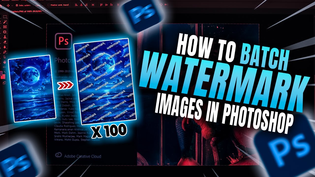 How To Batch Watermark Images In Photoshop