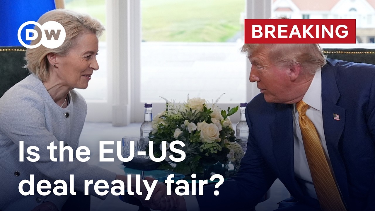 US and EU reach trade deal in Scotland  | DW News