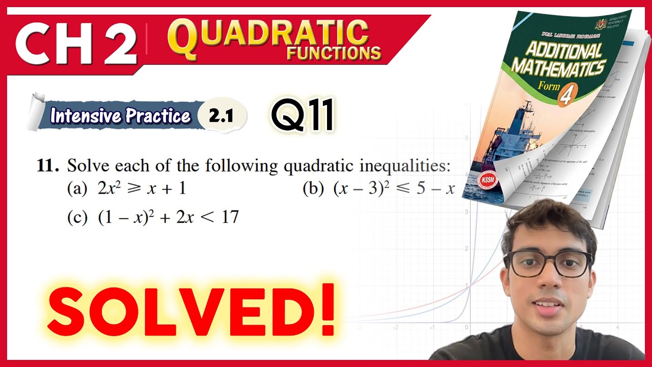 Intensive Practice 2.1 Q11  | Form 4 Add Maths Chapter 1