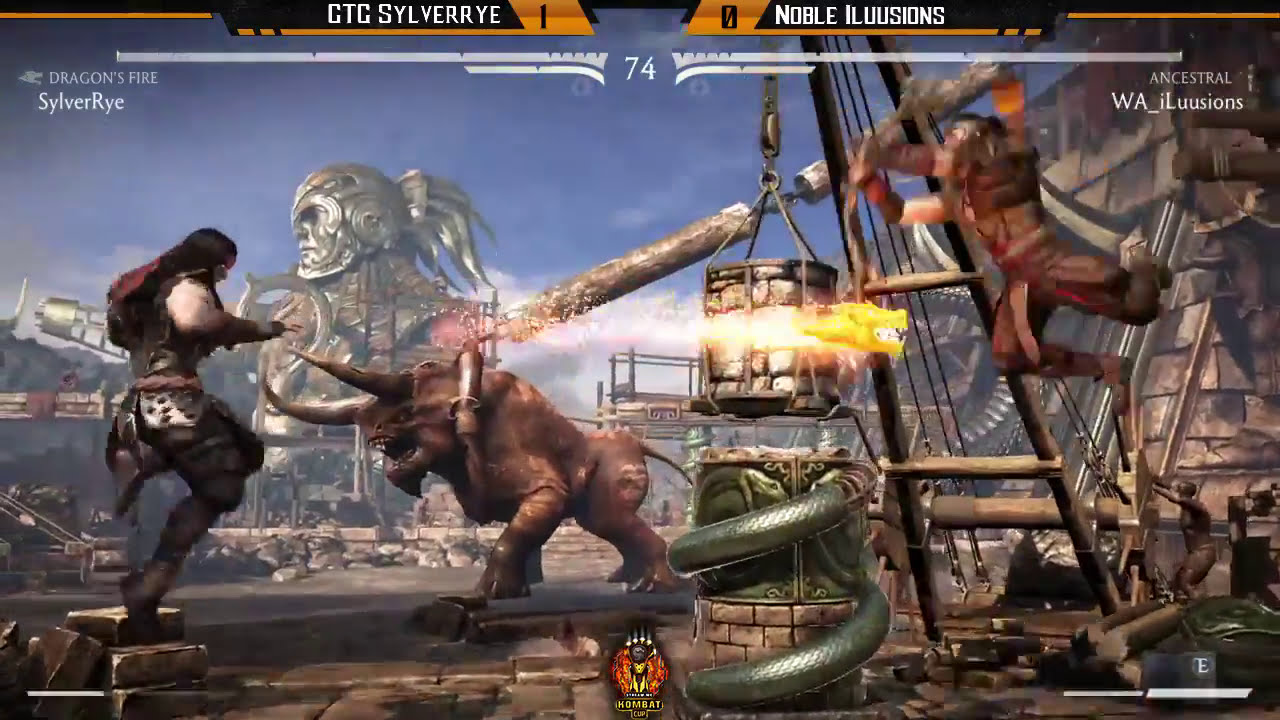 Kombat Cup Week 2 Top 8: Noble iLuusions vs GTG SylverRye | MKX | Mortal Kombat X