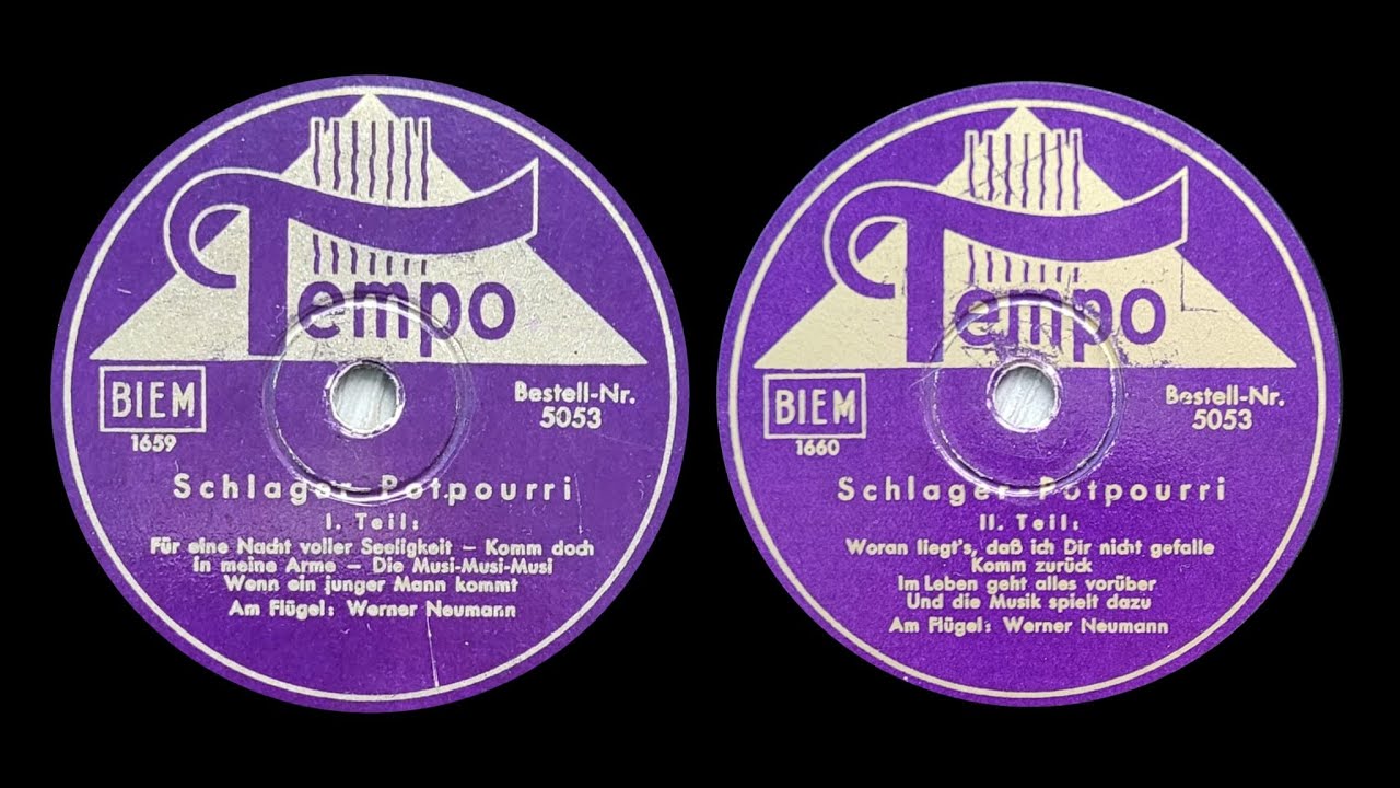 Schlager-Potpourri - Tempo 5053 - Werner Neumann - ca. 1940