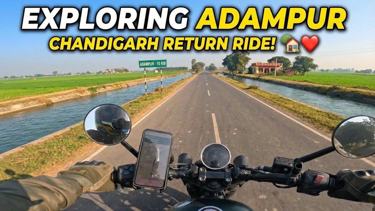Exploring Adampur: Chandigarh Return Ride! 🏡❤️