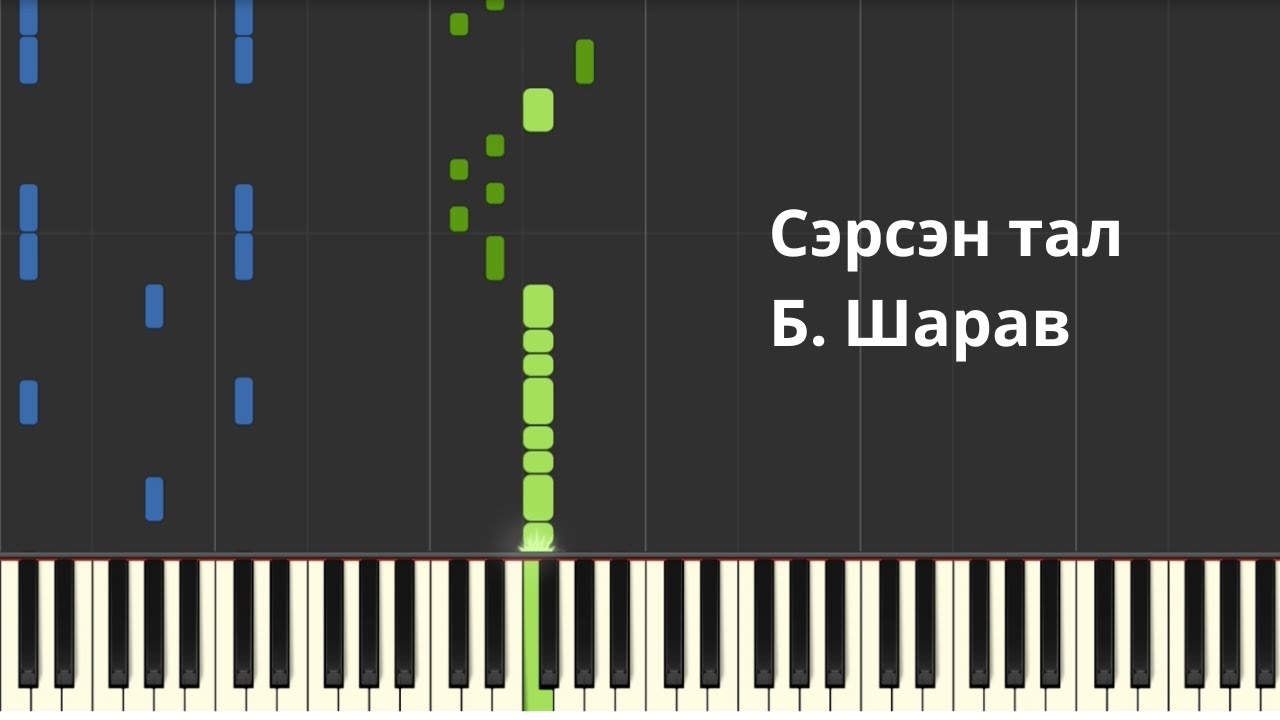 Б. Шарав - Сэрсэн Тал (Төгөлдөр Хуур) Sharav - Awakened Steppe (Piano tutorial)
