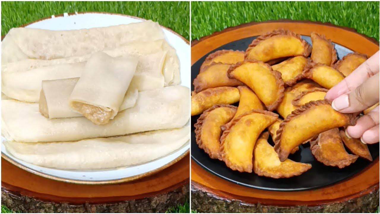 2 Types Of Winter Pitha Recipe | Patishapta Pitha Recipe | Gujiya Recipe | Puli Pitha Recipe