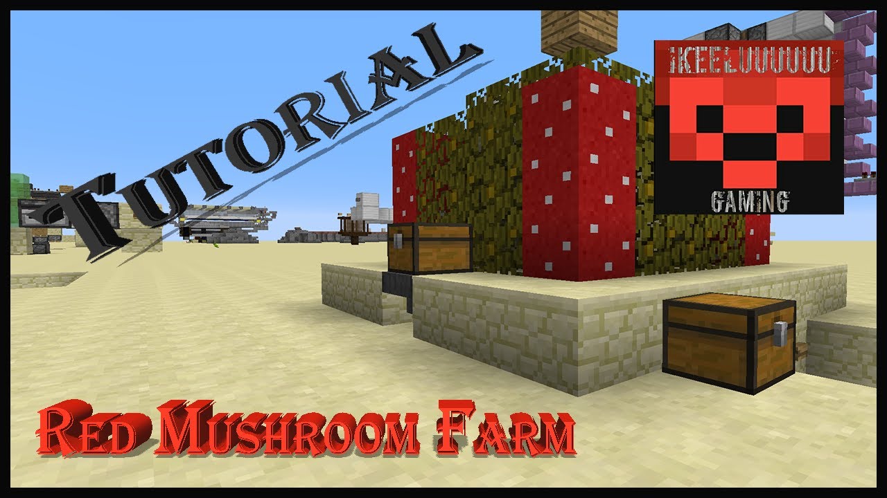 Simple Red Mushroom Farm