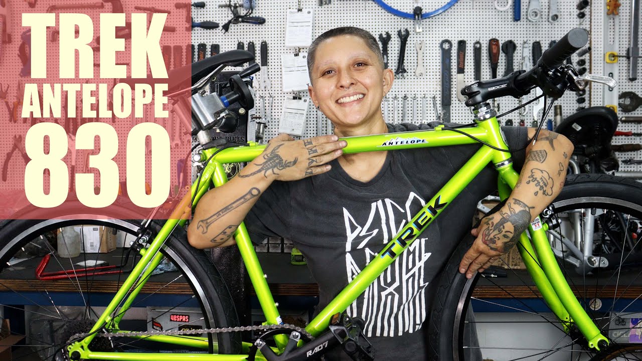 Montagem de bike Trek Antelope 830 renovada