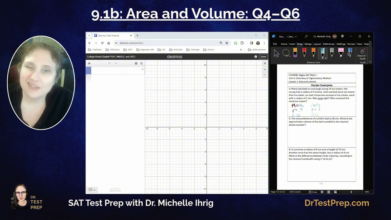 SAT Math 9.1: Area and Volume - HeyDrTestPrep.com