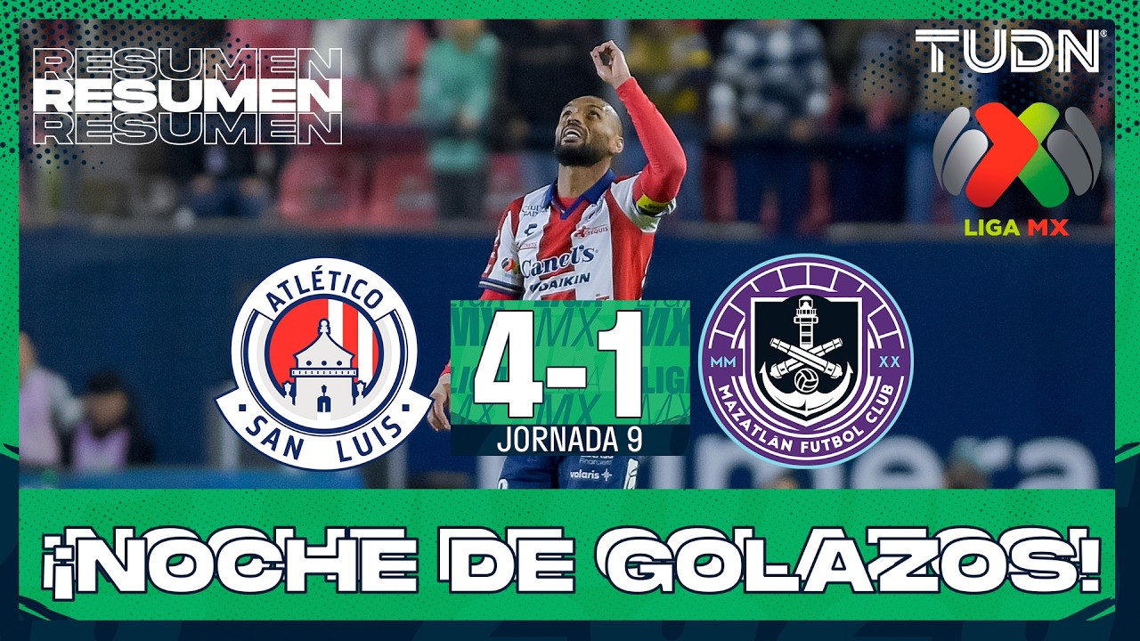 Resumen y goles - Atlético de San Luis vs Mazatlán | Liga MX - Jornada 9 Clausura 2026 | TUDN