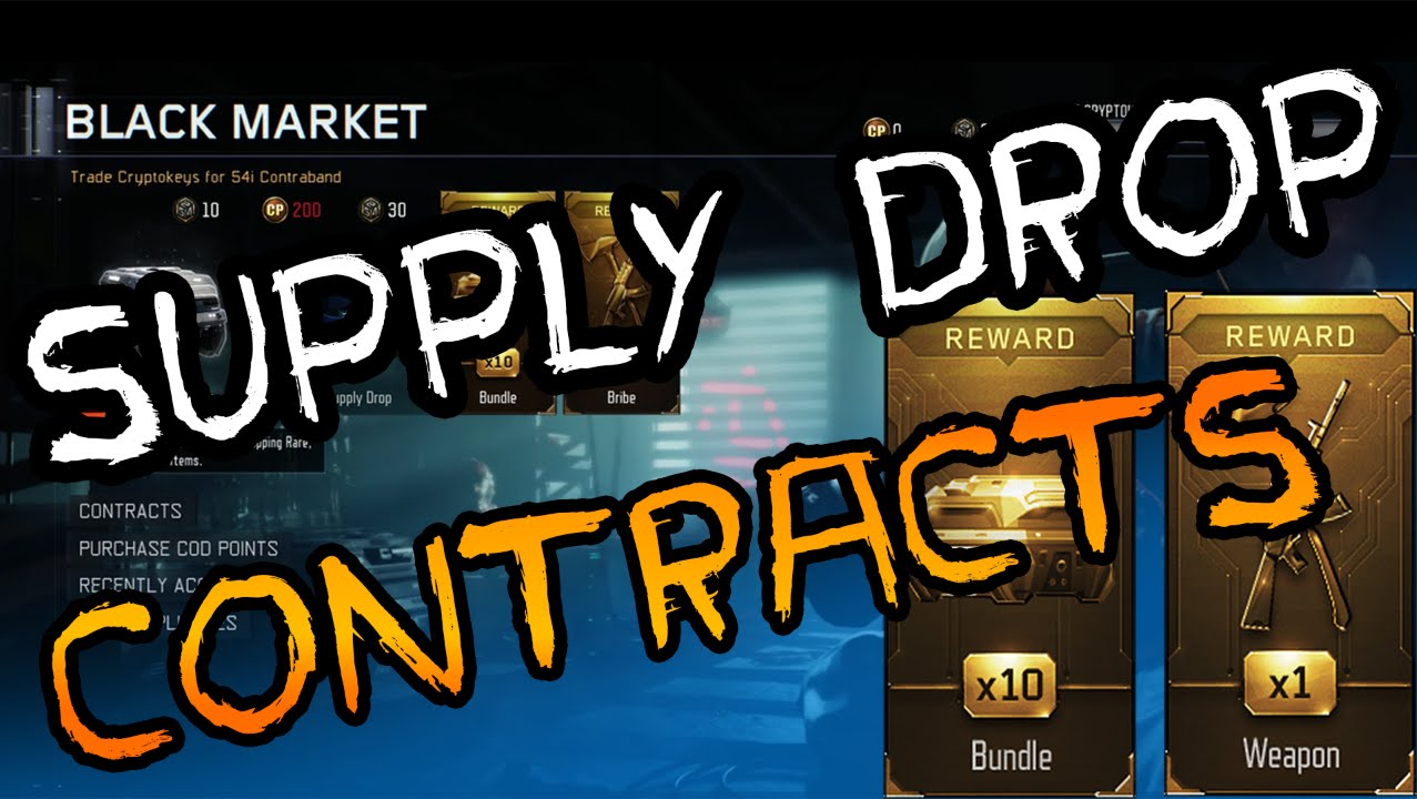 Black Ops 3 - Supply Drop Contracts Tutorial + Rewards (Black Market Contracts)