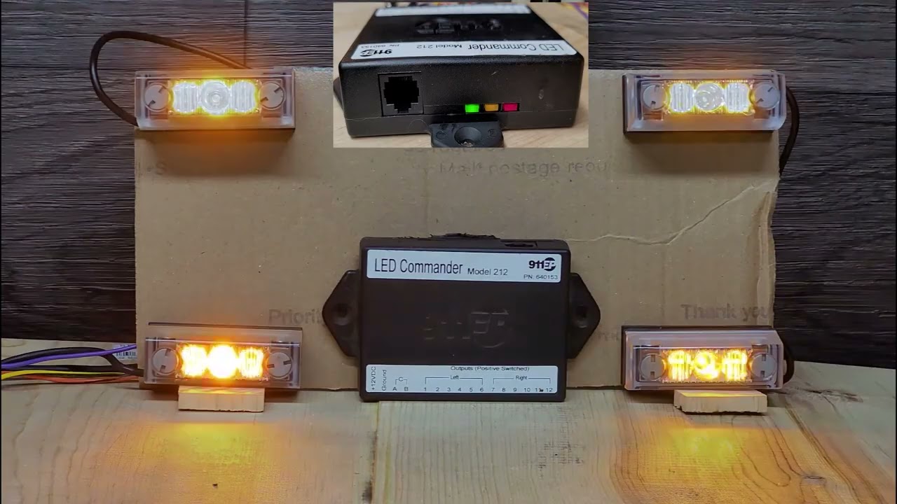 911EP LED Commander 212 patterns running 4 LED Stars.