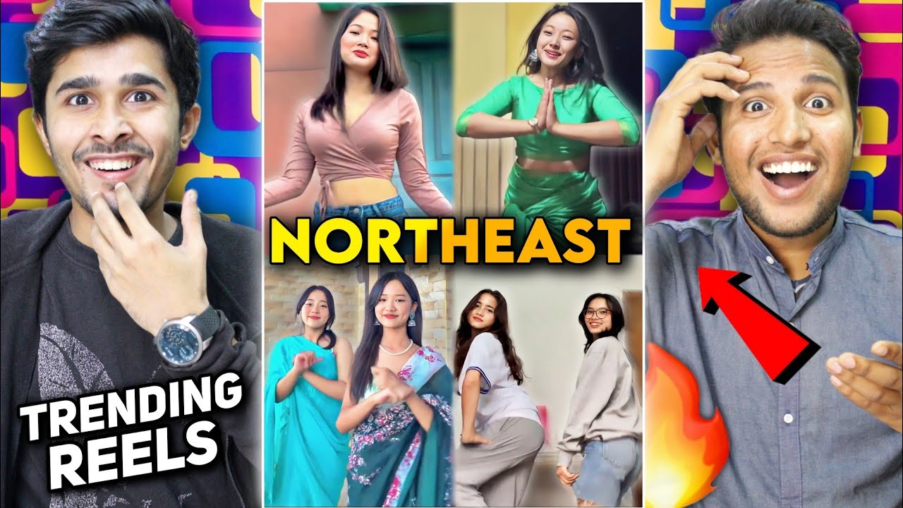 North East Indian Girls Instagram Trending Reels Reaction 😍🔥| #northeastindia   | V2funreacts