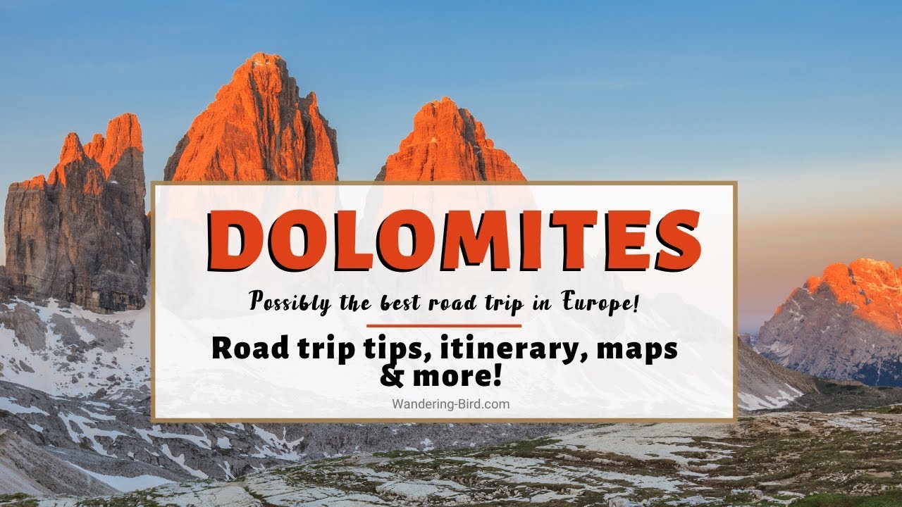 Visiting The Dolomites Pt 1- Driving the Great Dolomites Road- Italy in a motorhome tour
