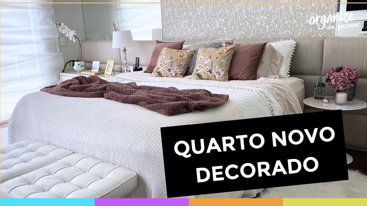 MEU NOVO QUARTO + COMO ARRUMO A CAMA TODO DIA – DICAS DE DECORAÇÃO E ROTINA | Organize sem Frescuras