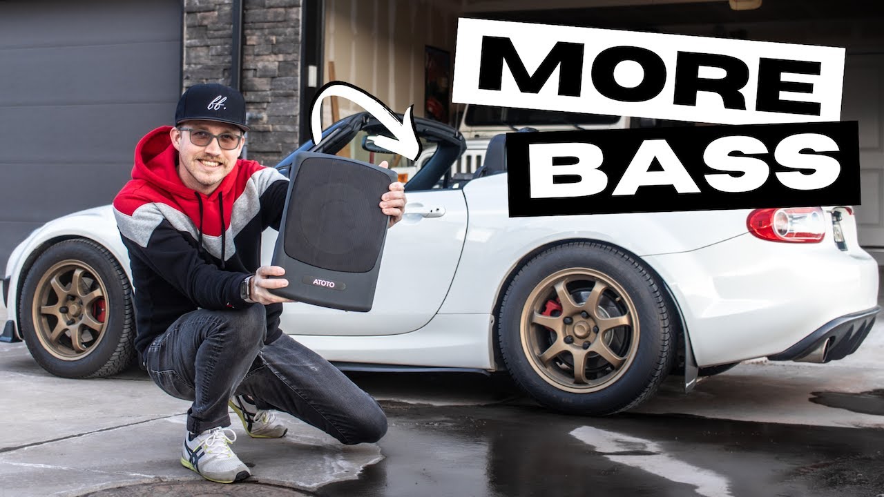 Больше баса! Установка тонкого сабвуфера Atoto в Miata