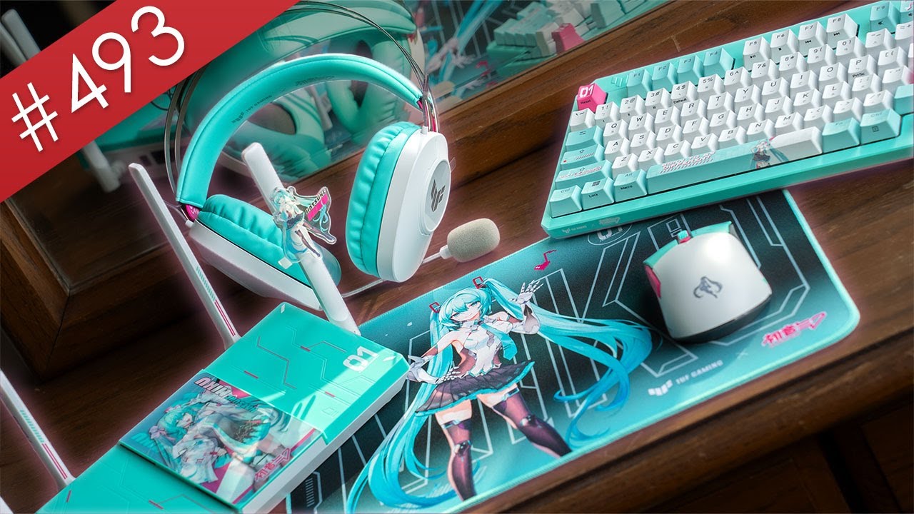 【阿哲】你有看過這麼香的電競聯名嗎？ - ASUS TUF Gaming x Hatsune Miku 歌姬套組開箱！ [#493]