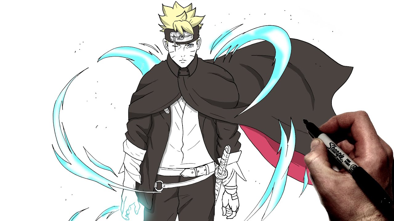 How To Draw Rasengan Uzuhiko | Step By Step | Boruto